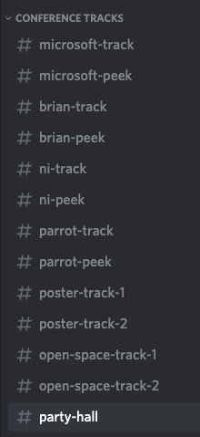 conference tracks